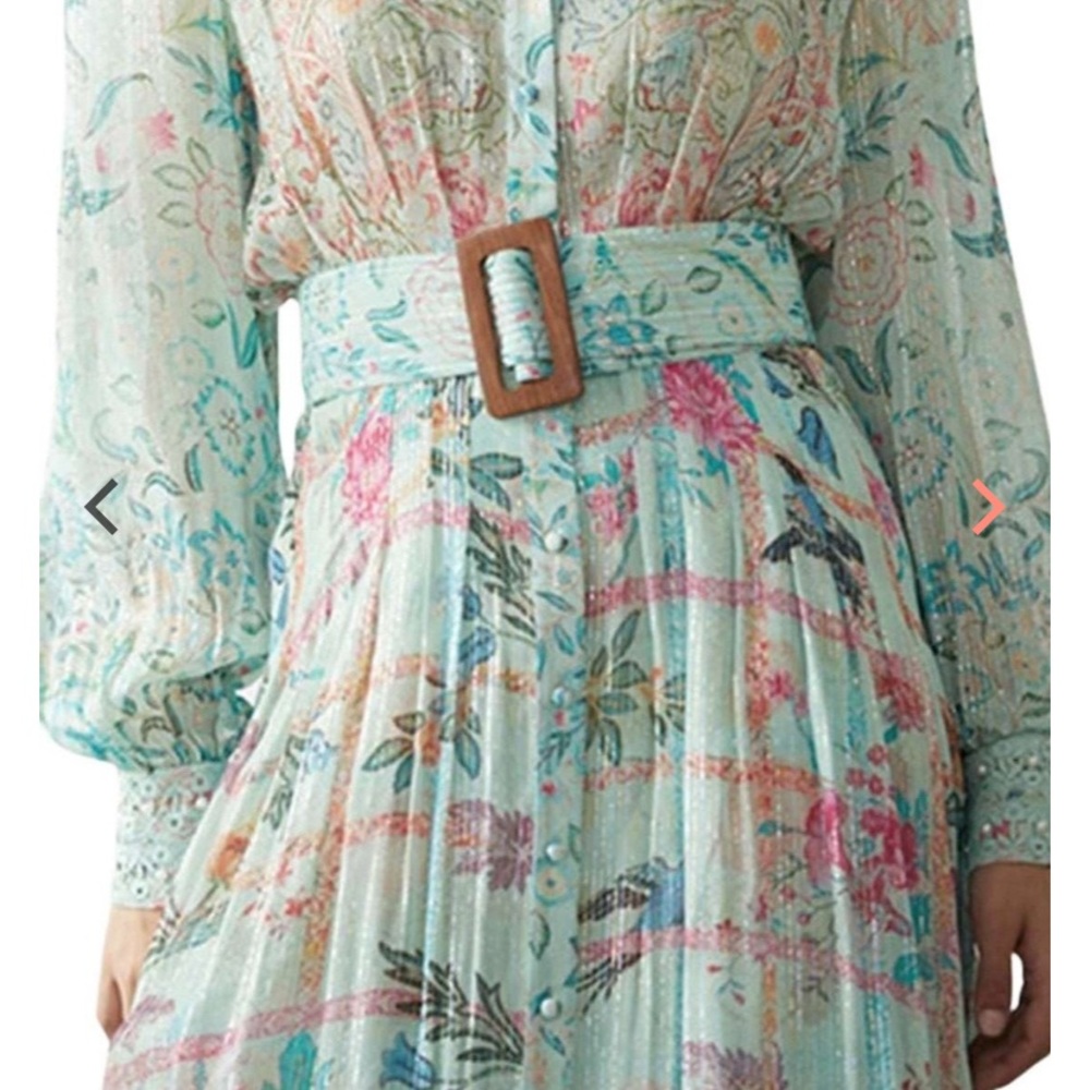 HEMANT & NANDITA Cosmic Floral Maxi Dress Sz. Small - Picture 7 of 13